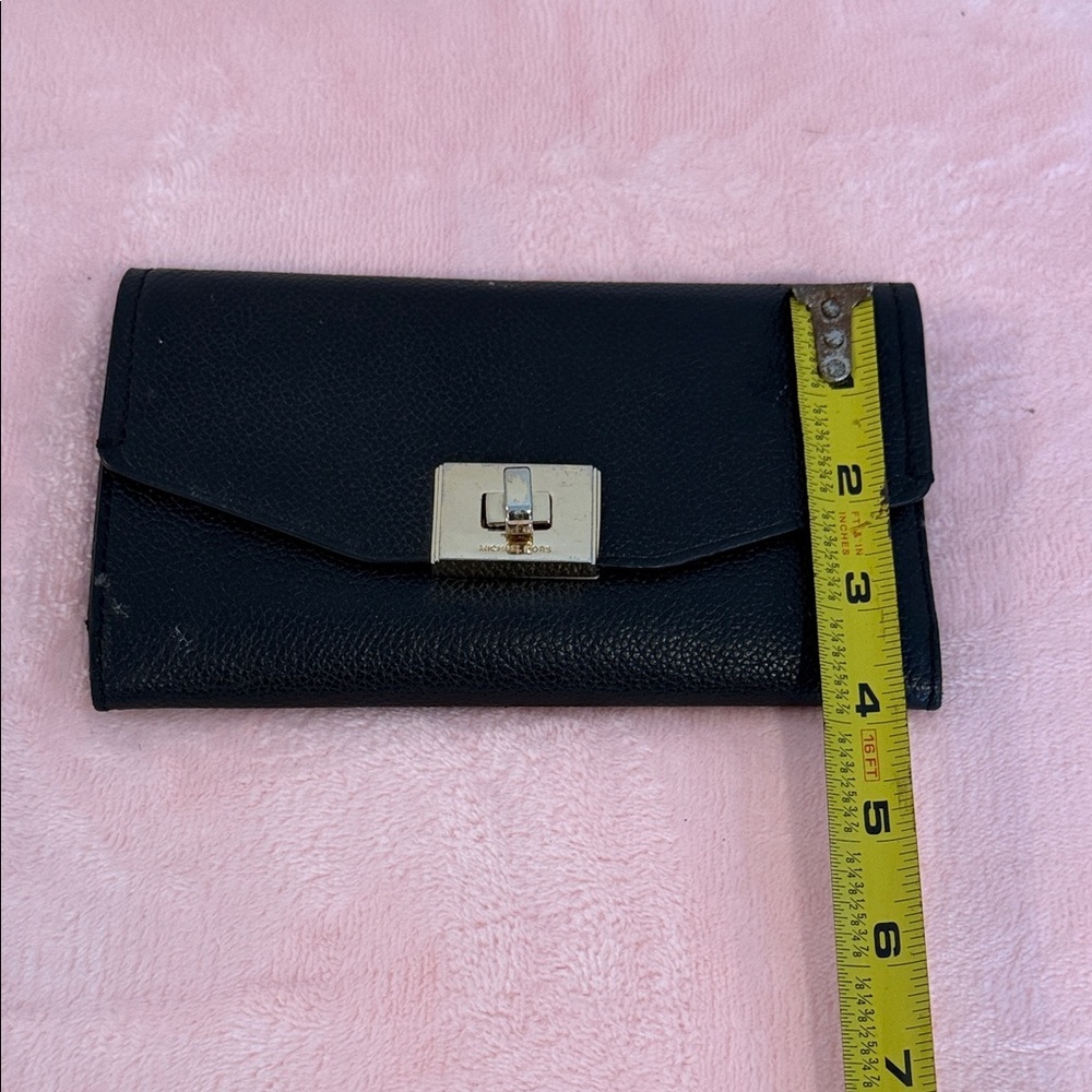 Michael Kors Black Leather Wallet - Picture 7 of 7